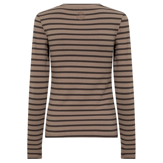 Levete Room LR-NEDDIE 2 Bluse, Coffee Combi 